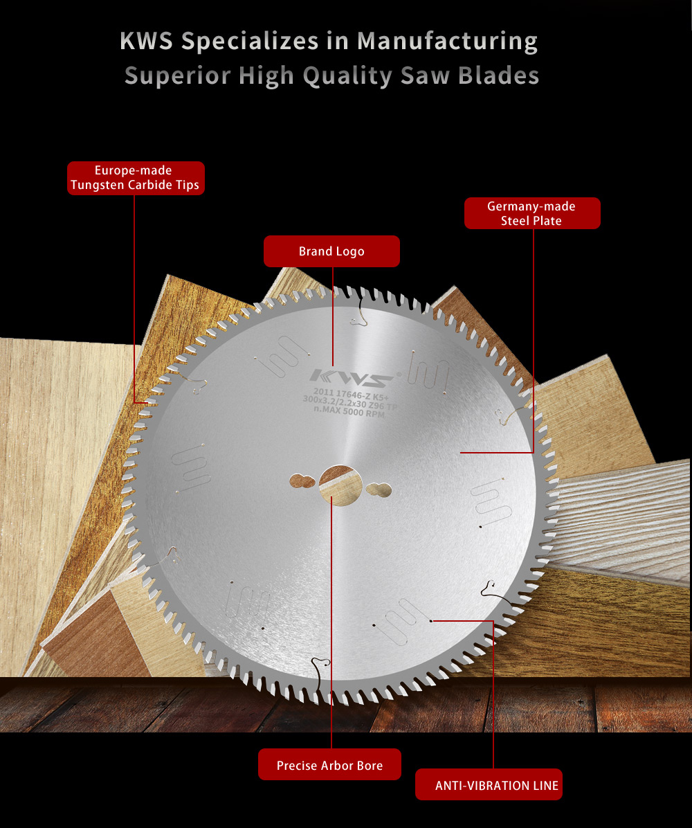 300mm 96t TCT Universal Saw Blade cutting solid wood/MDF/plywood/laminated panels for Table Saw