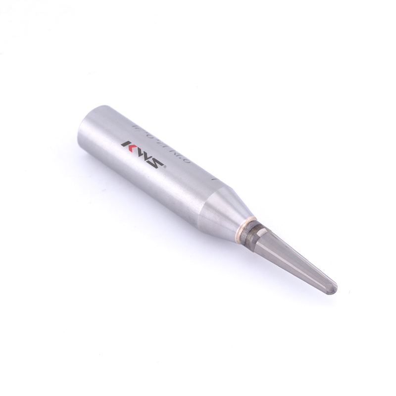 Фреза KWS V-образной формы с закругленным основанием для нарезания пазов в изогнутых деревянных решетках.