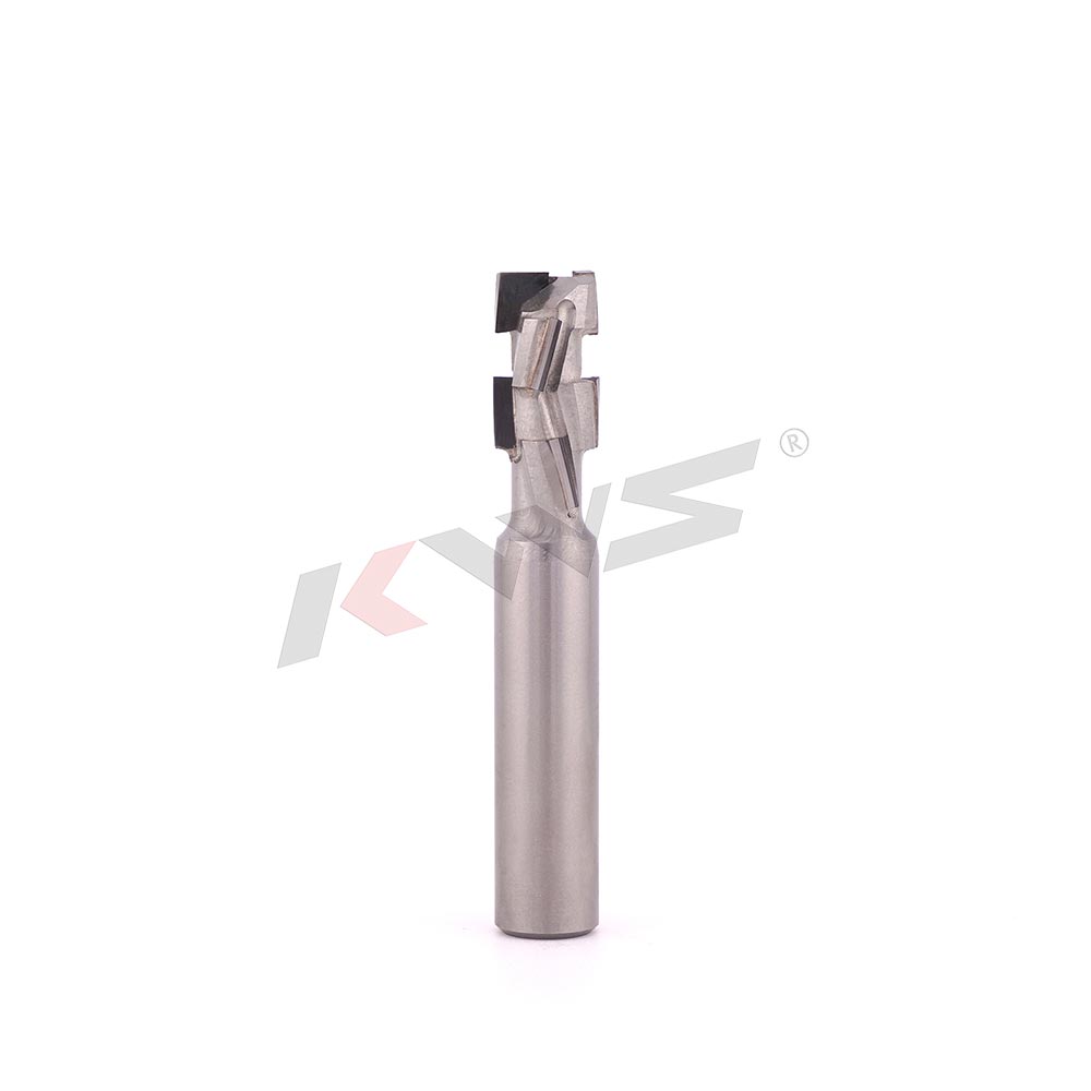 Фреза KWS 12*12*25*75 8TZ(2+2)15° с алмазным хвостовиком для раскроя