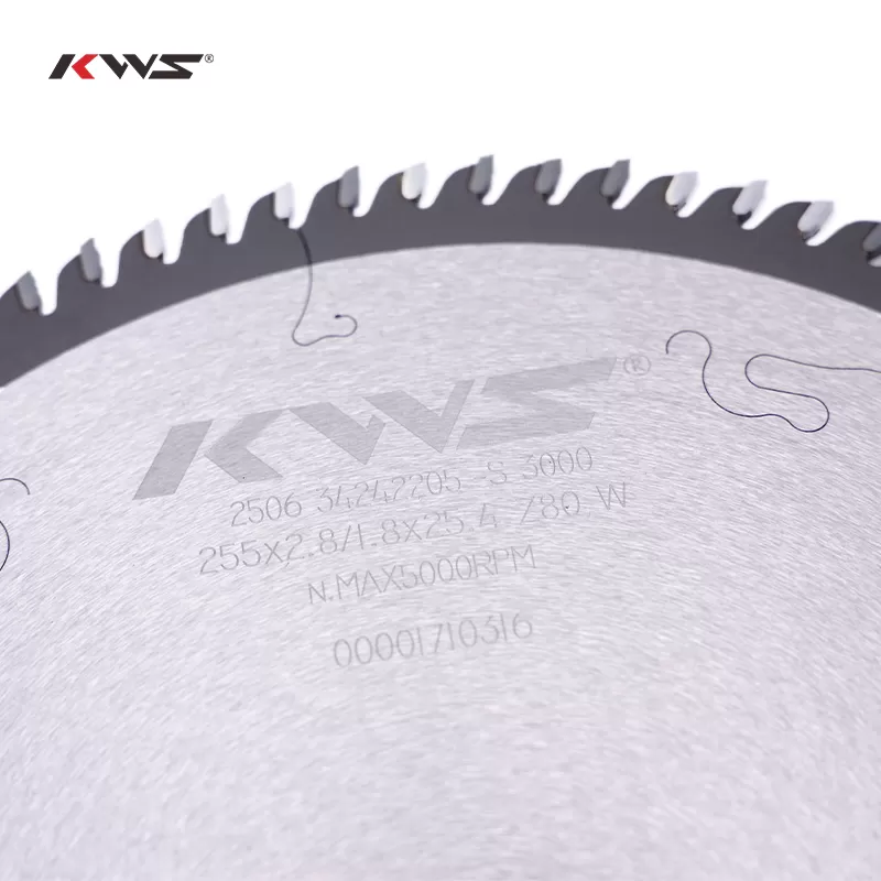 Универсальное пильное полотно KWS 255x25.4x2.8-1.8x80T W для настольной пилы