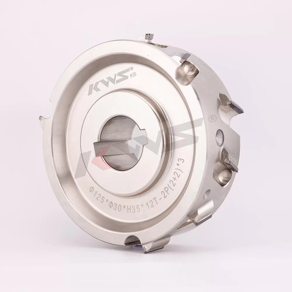 Фреза для чернового фрезерования KWS K6 125x30xH35x12T 2 P【(2+2)x3 PCD для кромкооблицовочного станка