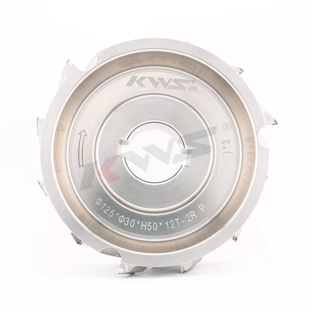 Фреза для чернового фрезерования KWS K6 125x30xH50x12T 2R P【(1+3)x3】 PCD для кромкооблицовочного станка