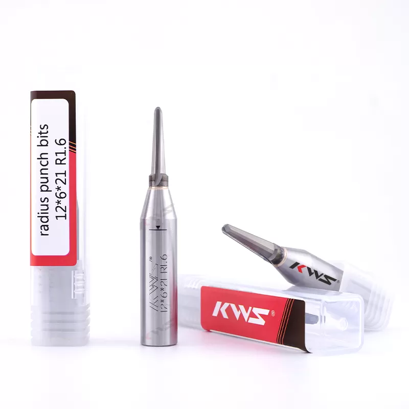 Фреза KWS V-образной формы с закругленным основанием для нарезания пазов в изогнутых деревянных решетках.